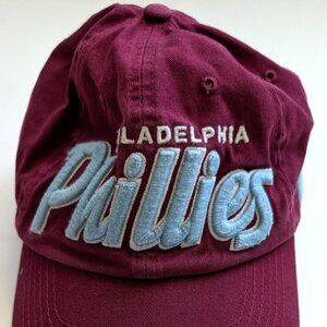Vintage Philadelphia Phillies ’47 Brand Ball Cap – Burgundy & Powder Blue Logo